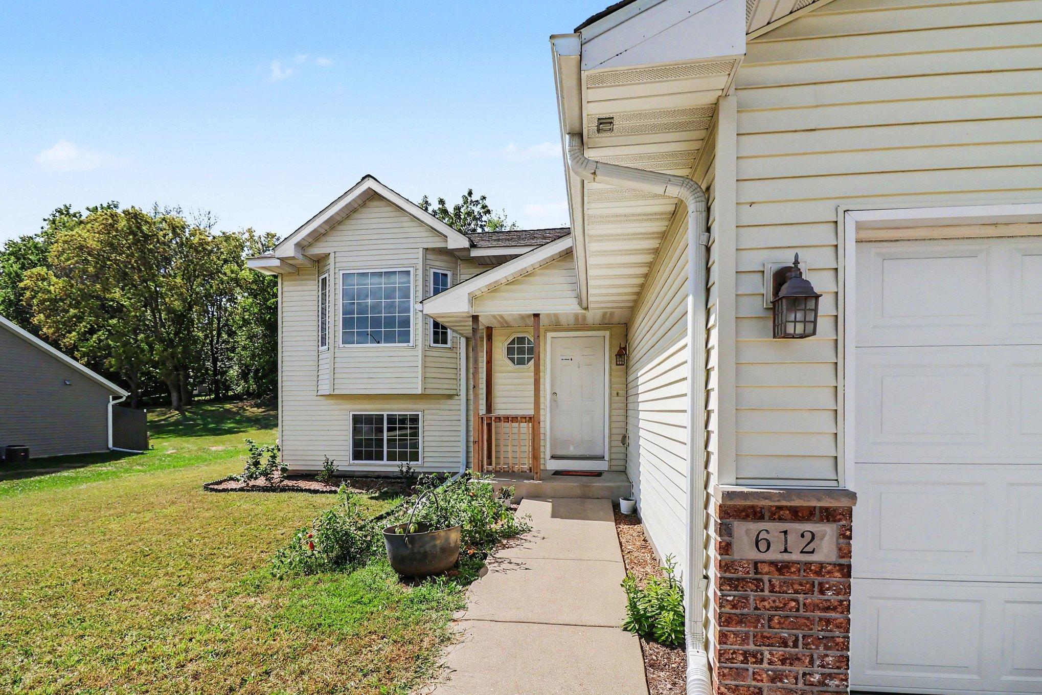 Front entry detail of 612 Deer Trail NE in Montgomery.