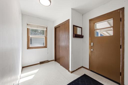 Entry into back door