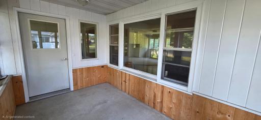 Enclosed porch
