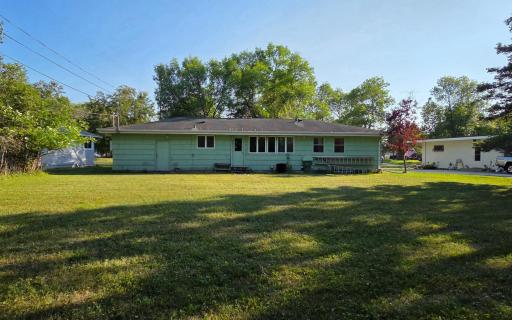 Rear exterior of house