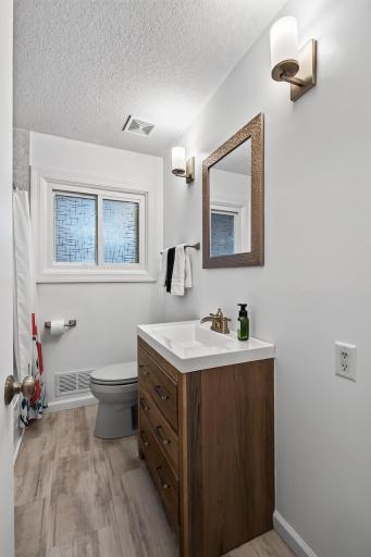 Wonderfully updated full bathroom on the main floor