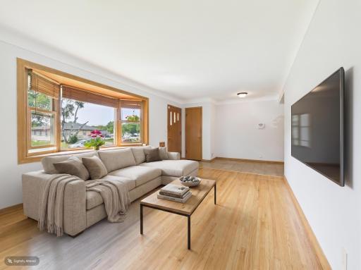 living room staged