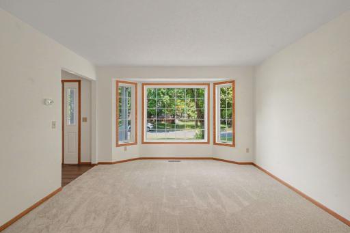 As you enter the home the family room is to your right,