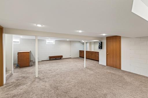 Lower level game room and family room area.