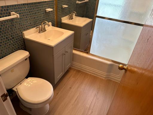 Main floor full bath, new floor