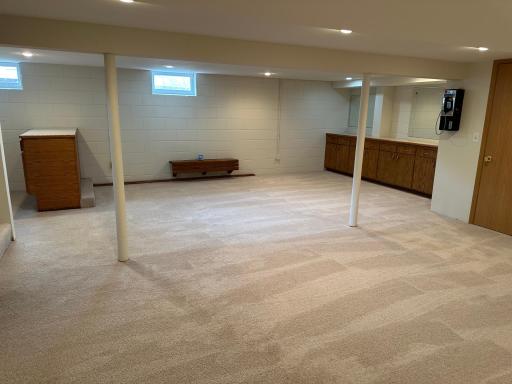 Room for a pool table or table tennis.