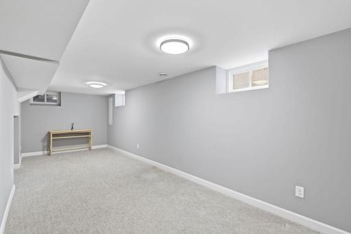 Large open basement family room