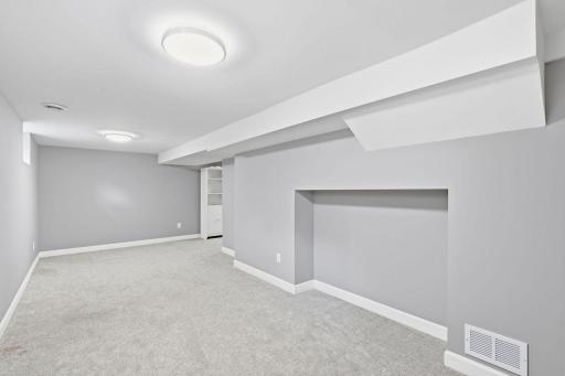 Large open basement family room