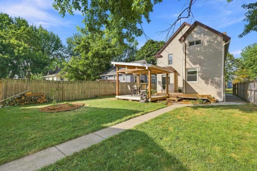 Private back yard