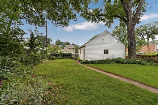 Back yard / garage
