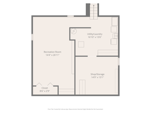Lower level floor plan