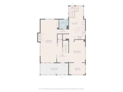 Main level floor plan