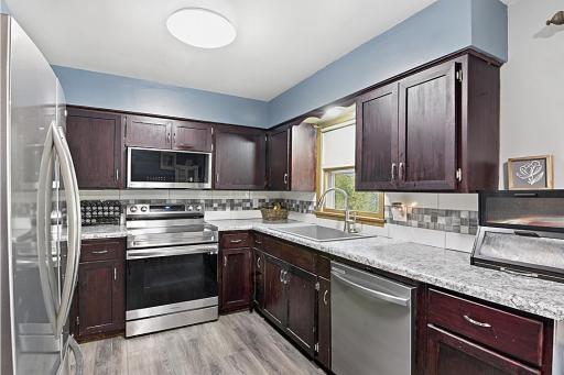 Kitchen with Stainless appliances