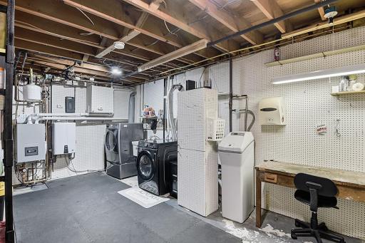 Laundry Utility with on demand water heater&boiler