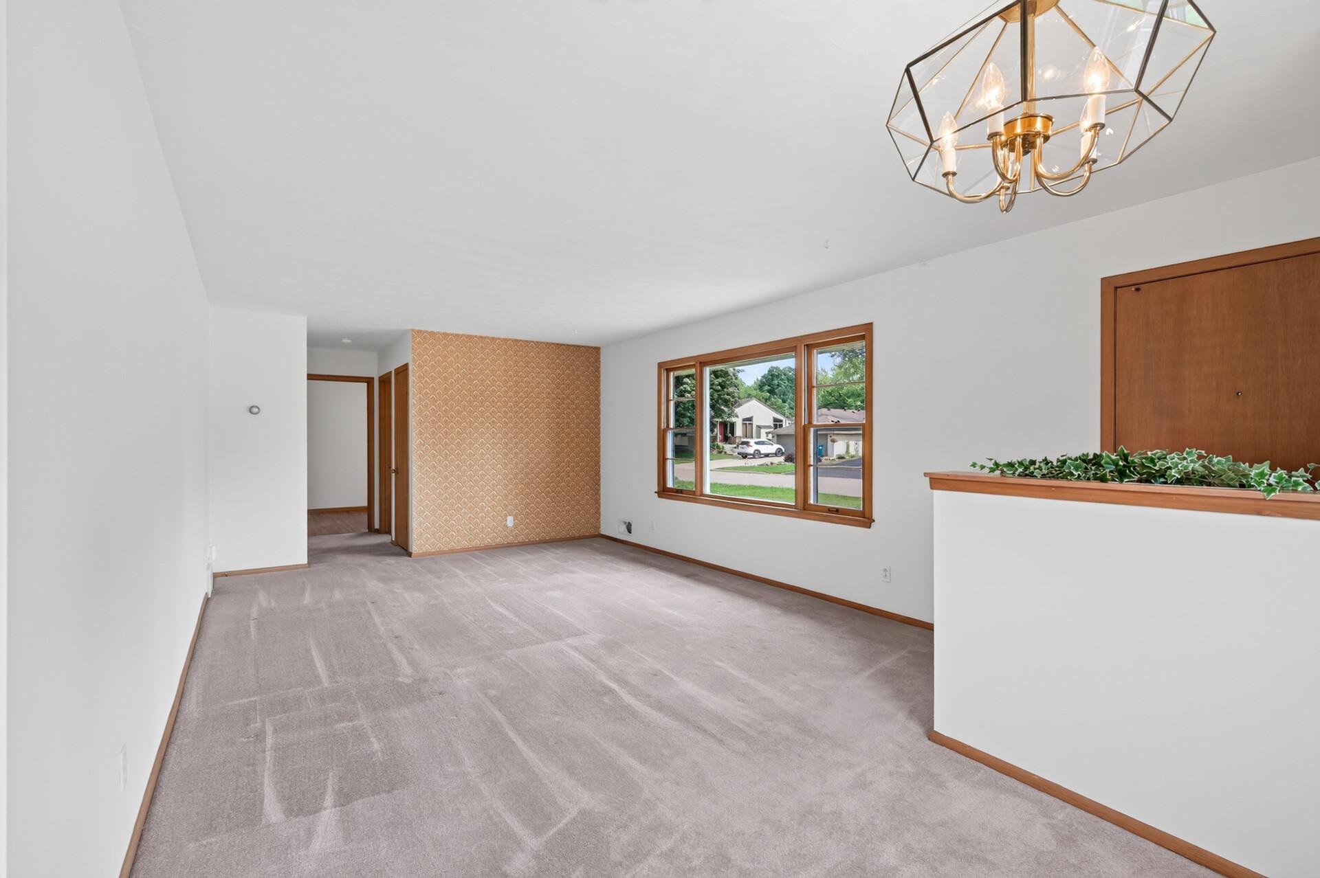Carpets have been cleaned and hardwood floors underneath.