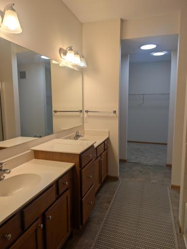 Primary Bath with 2 vanities, and Large Primary Walk in Closet