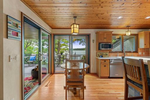 Informal Dining with Deck Access