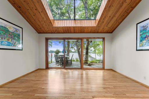 Sunroom with Custom Skylight & Patio Doors