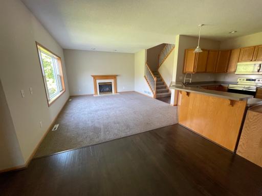 High deman Open floor plan on main level