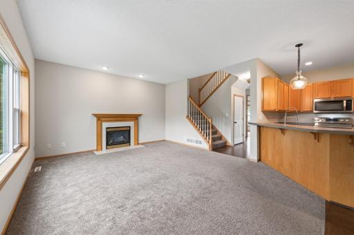 Great Room with gas fireplace
