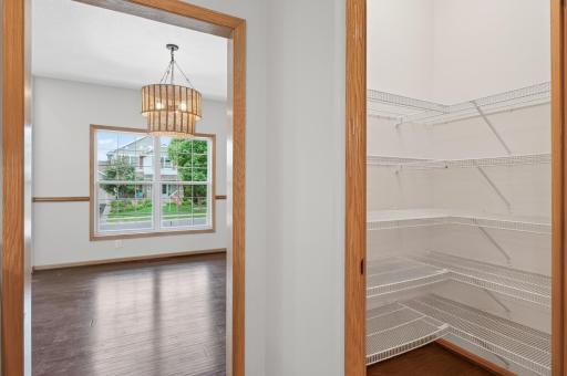 Walk in Pantry for all the storage