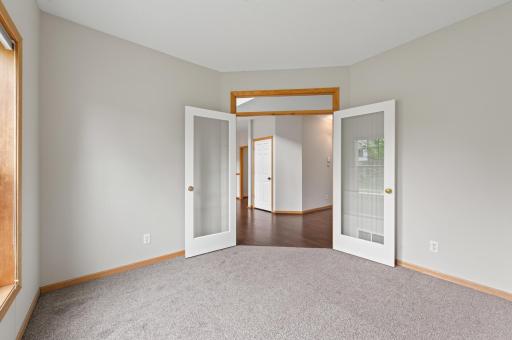 Double doors in this room add more light