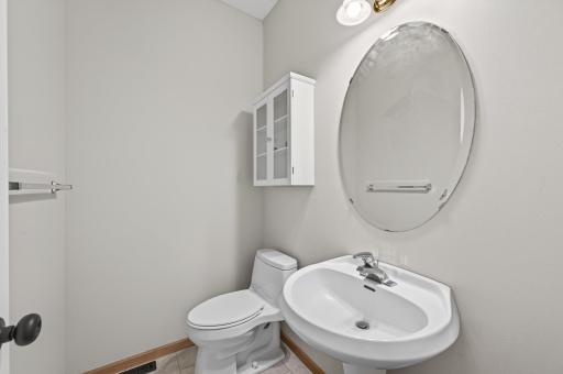 main level 1/2 bath w/new ceramic floors
