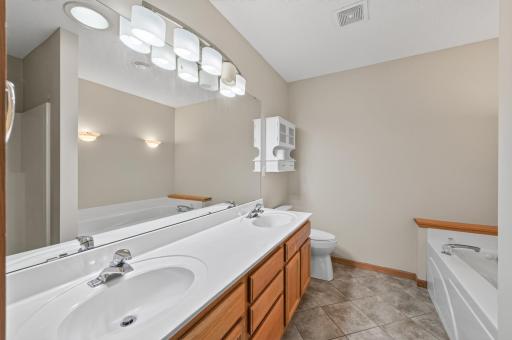 4 Piece master bath w/new lighting