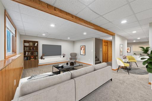 LL media room w/virtual staging