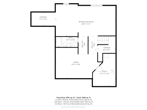 Lower level layout