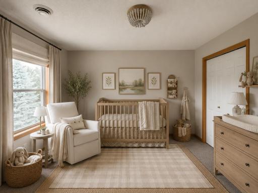 Bedroom 3 w/virtual staging