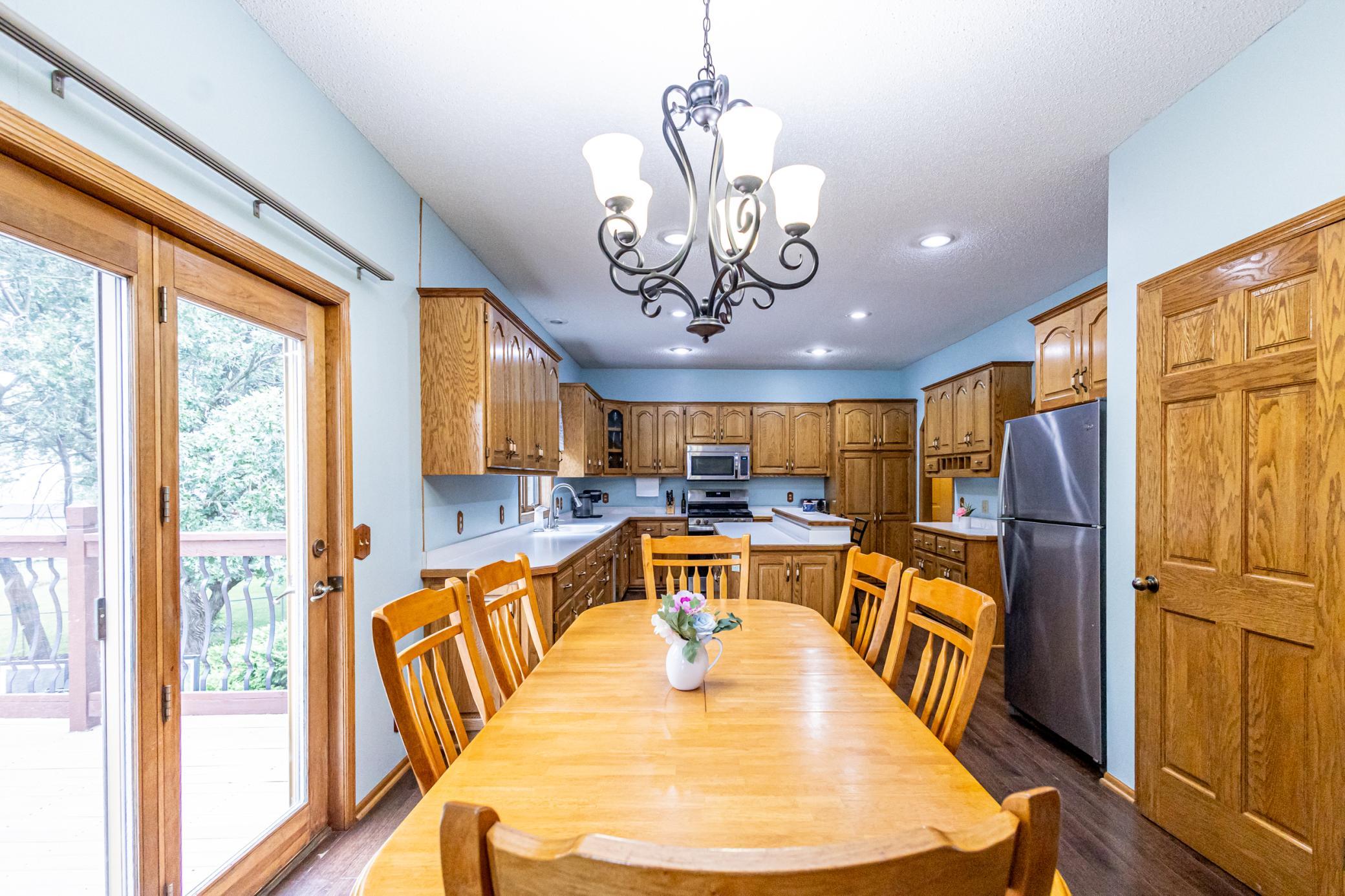 Large informal dining area