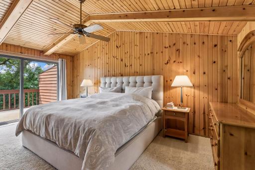 primary bedroom with private balcony/deck
