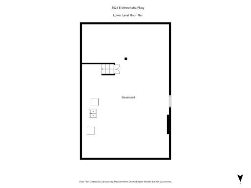 Lower level floor plan