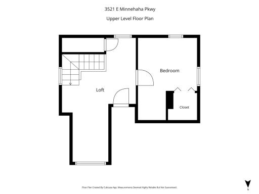 Upper level floor plan