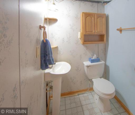 Half bath in the walkout basement. The hard part is done now finish with your ideas!.