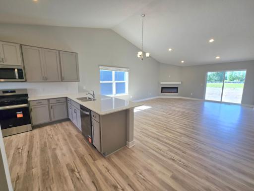 The Rushmore Main Floor at Highlands at Eagle View in Elko New Market. Photo is of similar home. Options and colors may vary. Ask Sales Agent for details.