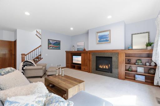 With convenient centered staircase, access to the upper level is key.