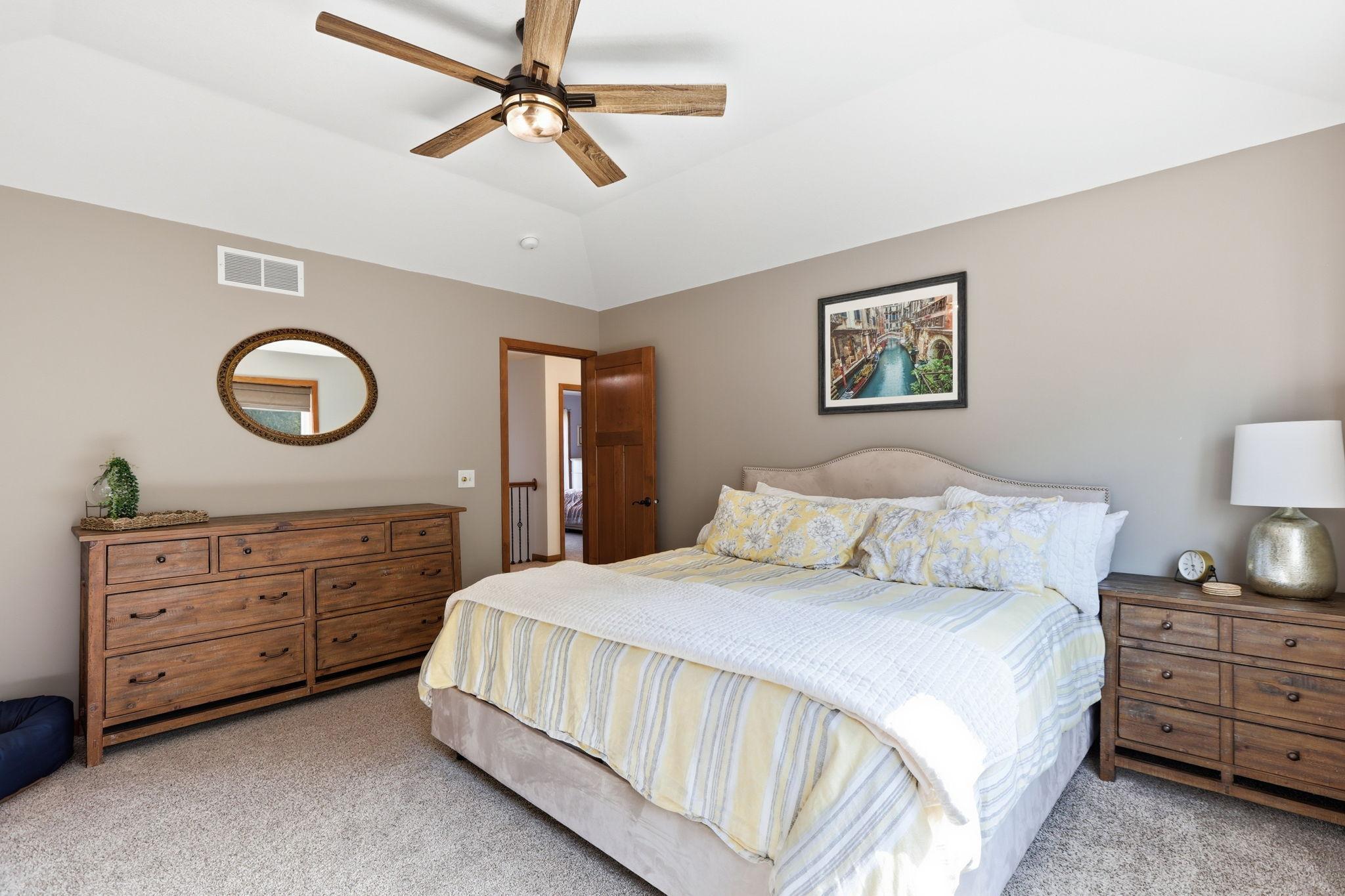 Adjacent to the other three upstairs bedrooms, you will be able to watch over your crew easily!