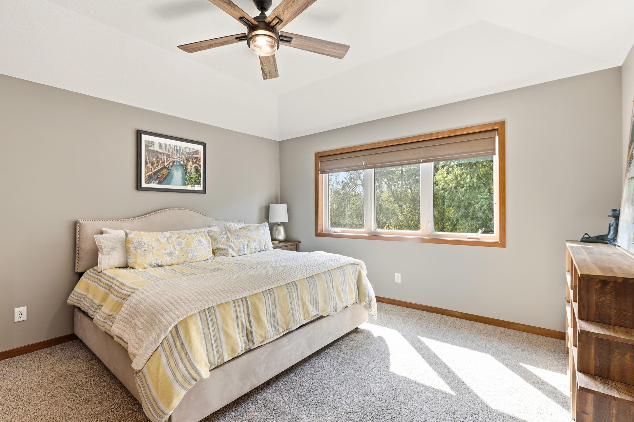 Bring your largest bed and you will still have ample room for all your other bedroom furniture in this huge primary suite!