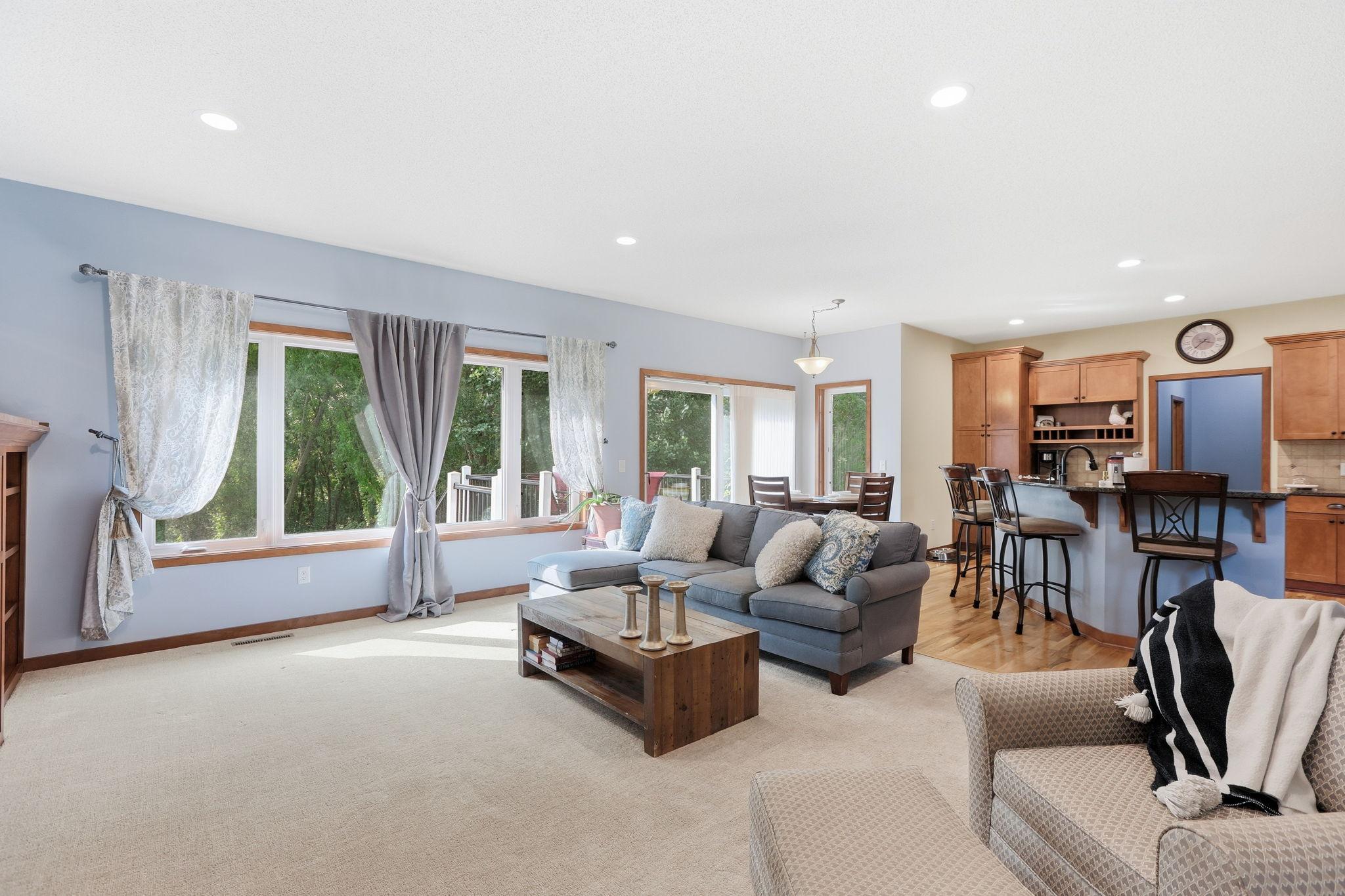 Open concept living allows easy flow throughout.