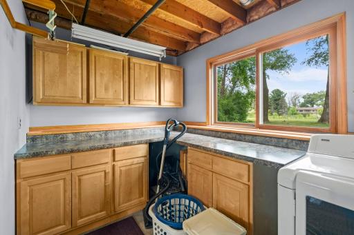 Spacious laundry room and mechanicals