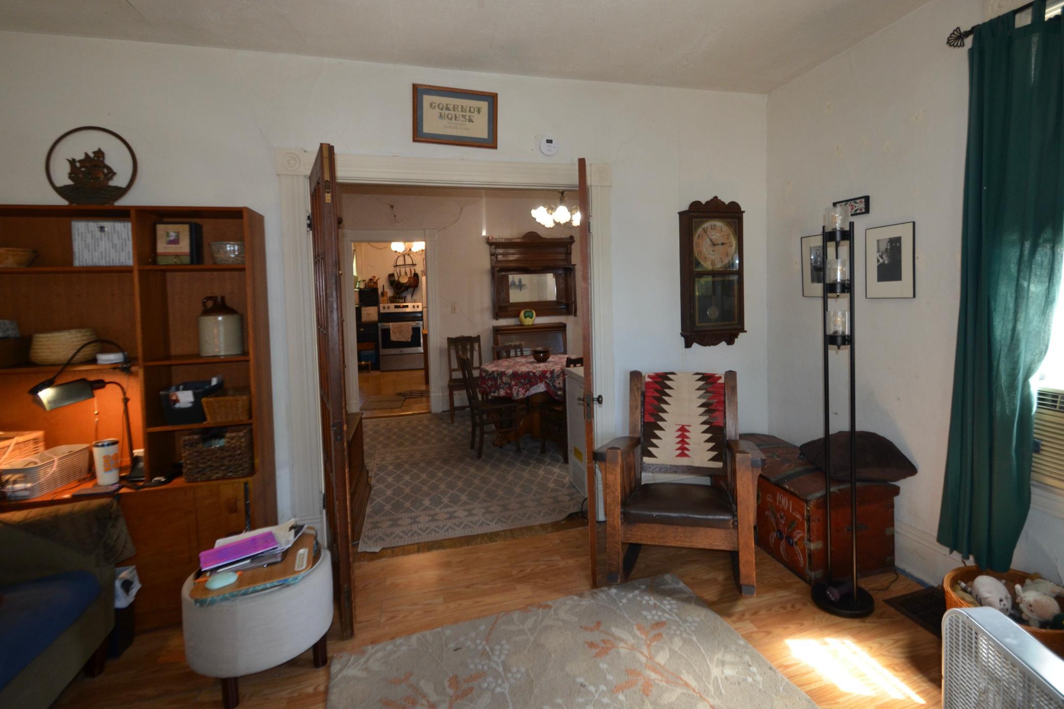 Living room to dining