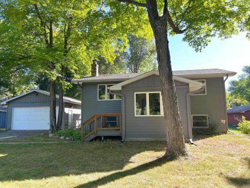 A closer look at the home from the front yard.