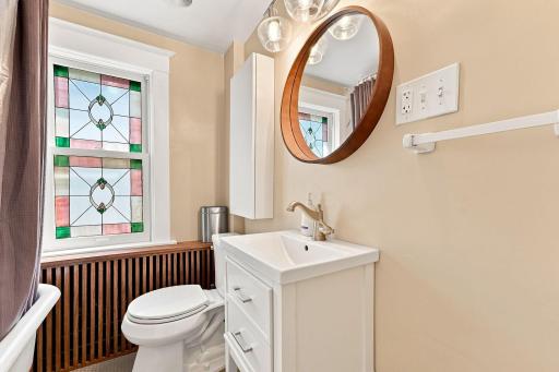 Full bathroom with classic charm
