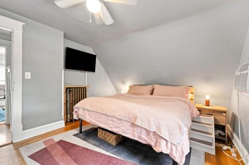 Classic character continues into the bedrooms