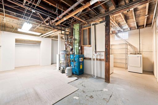 Spacious lower level with excellent storage