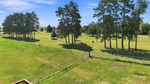 Look at all the green space and nature views.