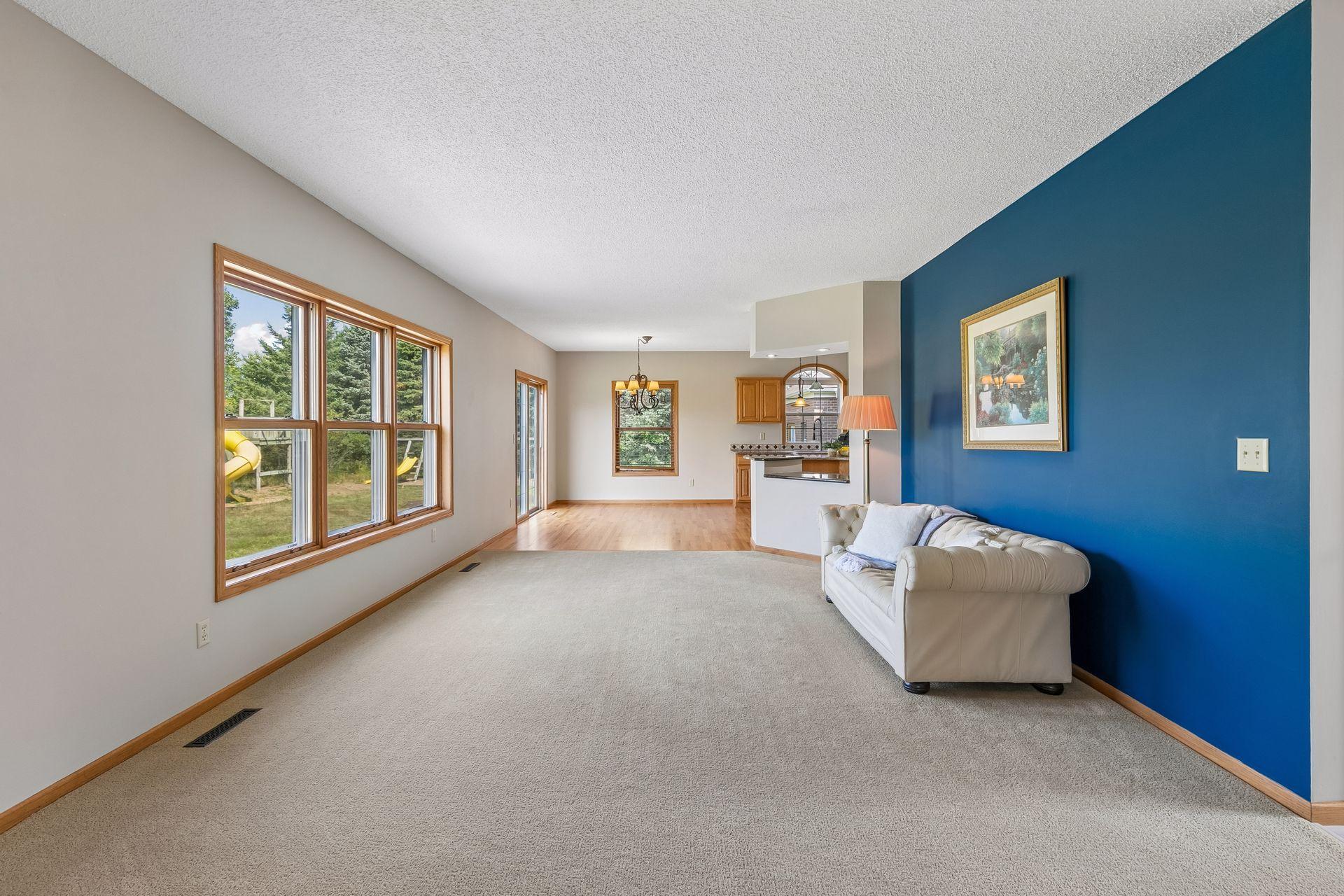 Now this is a space made for gathering! The spacious family room and kitchen come together to create an incredible heart of the home.