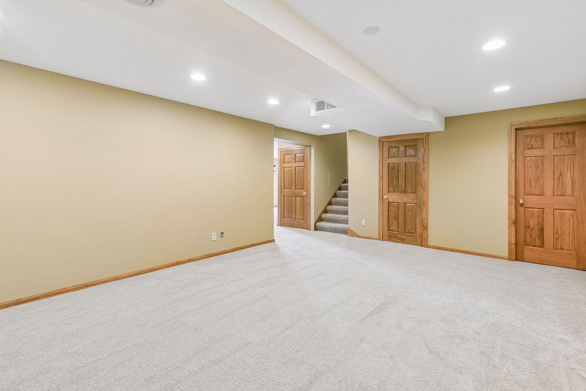 Another look at the future theater space, offering plenty of room to create the ultimate movie-night retreat.